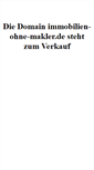 Mobile Screenshot of mobile.immobilien-ohne-makler.de